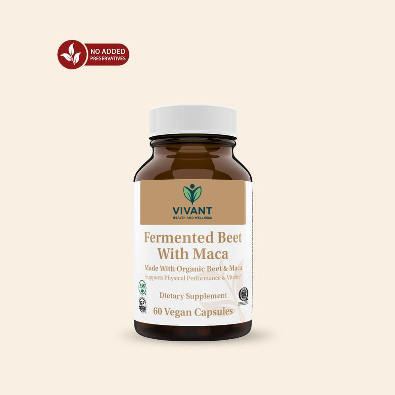 Vivant Health and Wellness™ Fermented Beet Root and Maca, 60 Count