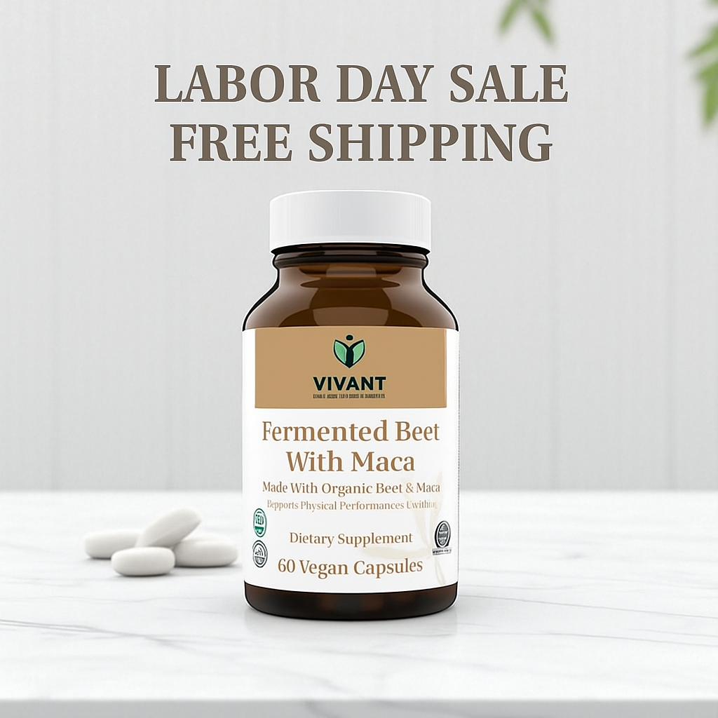 Vivant Health and Wellness™ Fermented Beet Root and Maca, 60 Count