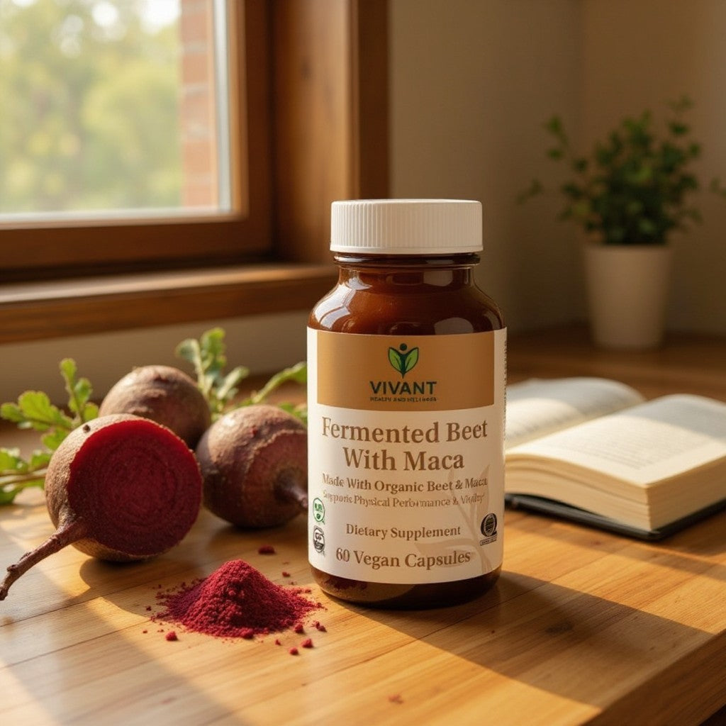 Vivant Health and Wellness™ Fermented Beet Root and Maca, 60 Count